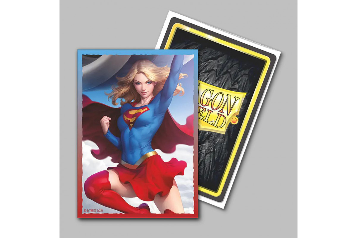 Dragon Shield Standard Size License Sleeves - Supergirl (100 Sleeves) Dragon Shield Standard Size License Sleeves - Supergirl (100 Sleeves) - Image 2