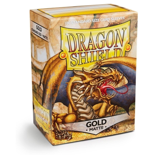 Dragon Shield Standard Sleeves - Matte Gold (100 Sleeves)