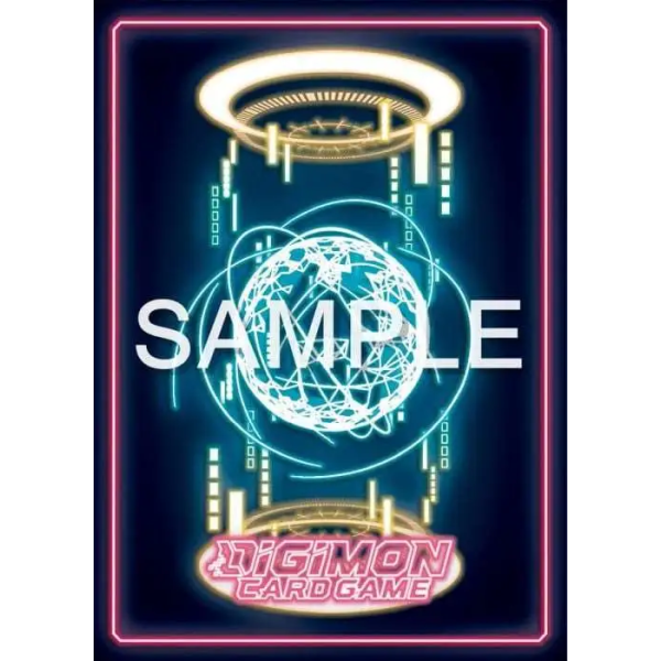 Digimon Card Game Official Sleeves - Digimon Neon Card Back Sleeves 2024 60ct