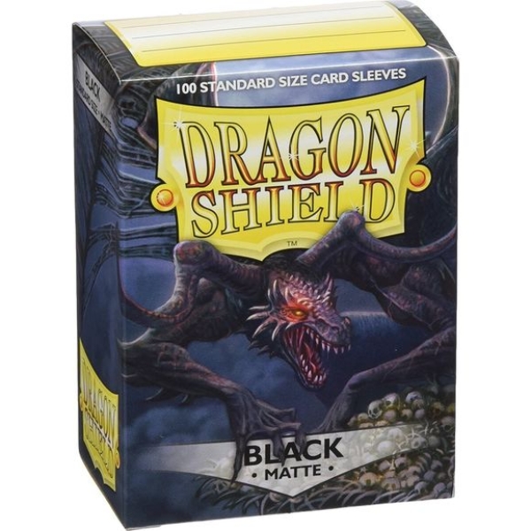 Dragon Shield Standard Sleeves - Matte Black (100 Sleeves)
