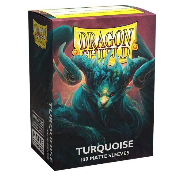 Dragon Shield Standard size Matte Sleeves Turquoise 'Atebeck' (100 Sleeves)