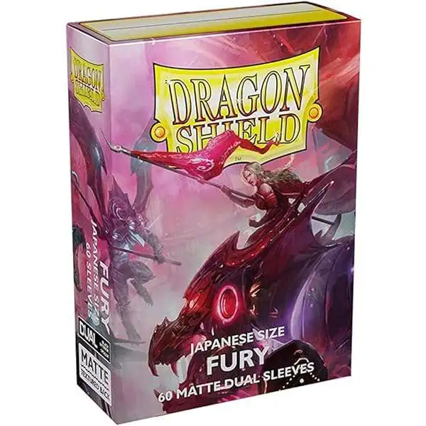 Dragon Shield Japanese size Dual Matte Sleeves - Fury 'Alaria, Commonwealth Champion' (60 Sleeves)