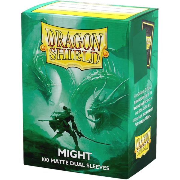 Dragon Shield Standard size Matte Dual Sleeves - Might (100 Sleeves)