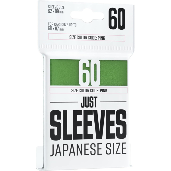 Just Sleeves - Japanese Size Green (60 Sleeves)