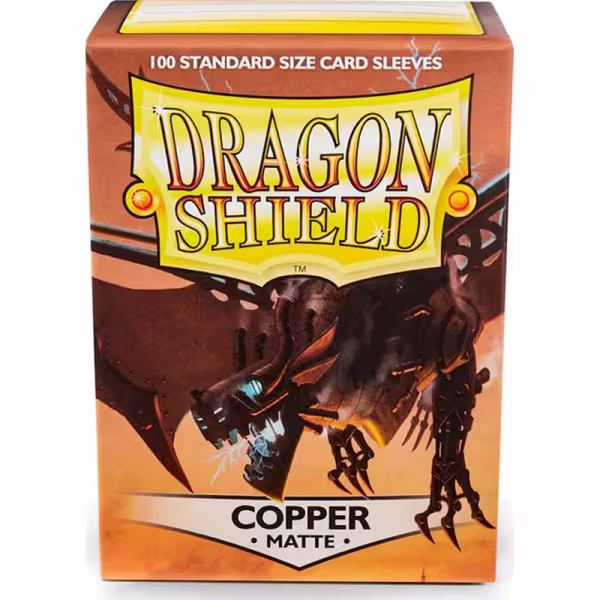 Dragon Shield Standard Matte Sleeves - Copper 'Draco Primus' (100 Sleeves)