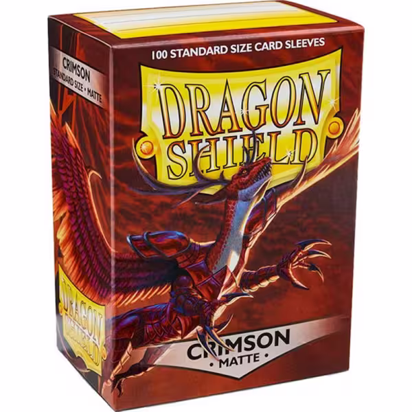 Dragon Shield Standard Sleeves - Matte Crimson (100 Sleeves)