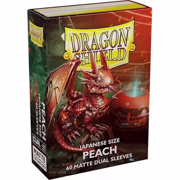 Dragon Shield Japanese size Matte Dual Sleeves - Peach Piip (60 Sleeves)