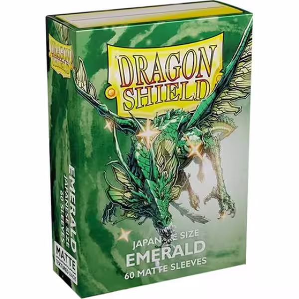 Dragon Shield Japanese size Matte Sleeves - Emerald (60 Sleeves)