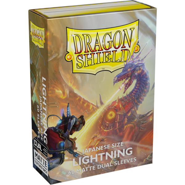 Dragon Shield Japanese size Dual Matte Sleeves - Lightning 'Ailia' (60 Sleeves)