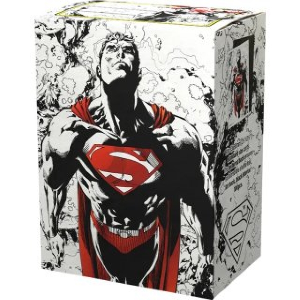 Dragon Shield Standard size License Sleeves - Superman Core (Red/White Variant) (100 Sleeves)