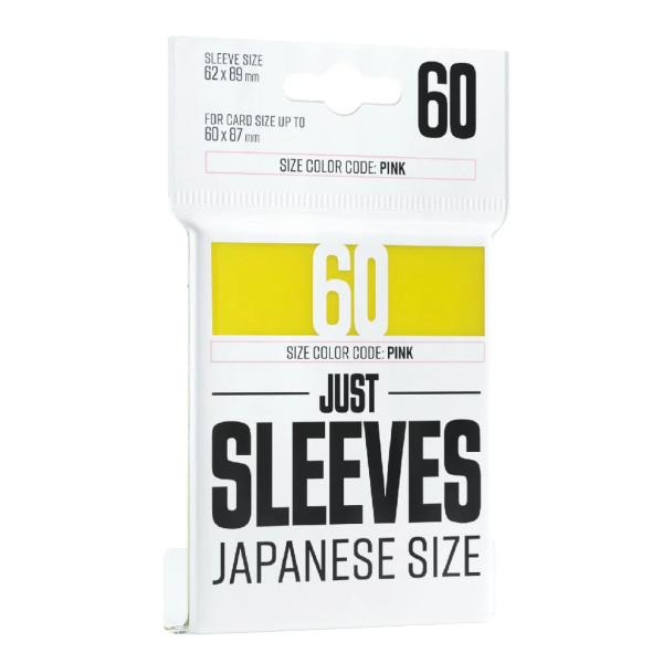 Just Sleeves - Japanese Size Yellow (60 Sleeves)