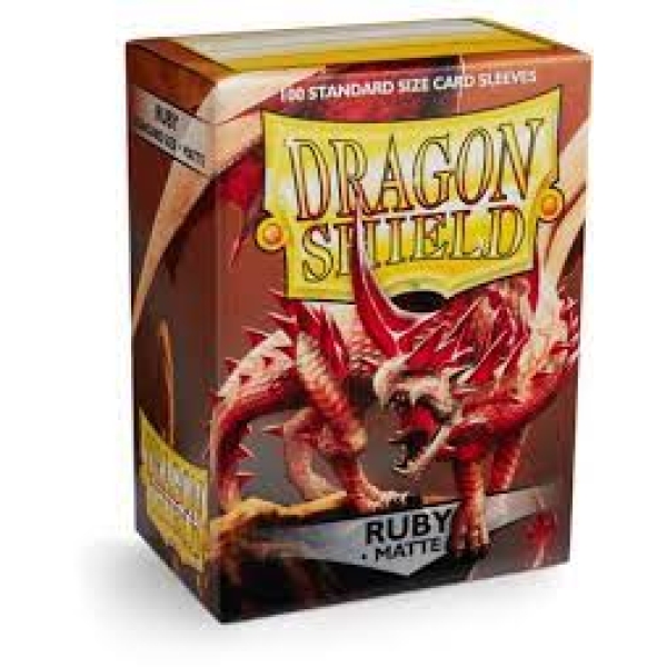 Dragon Shield Matte Sleeves - Ruby (100 Sleeves)