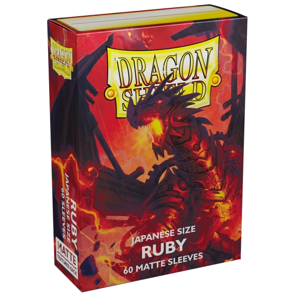 Dragon Shield Small Sleeves - Japanese Matte Ruby 'Geledar' (60 Sleeves)