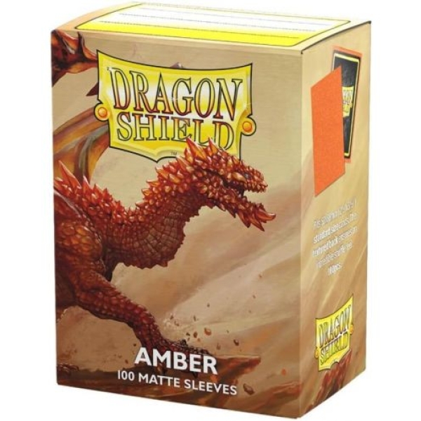 Dragon Shield Standard Matte Sleeves - Amber (100 Sleeves)