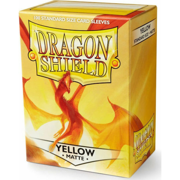 Dragon Shield Standard Sleeves - Matte Yellow (100 Sleeves)