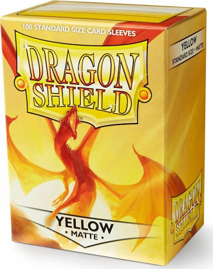 Dragon Shield Standard Sleeves - Matte Yellow (100 Sleeves)