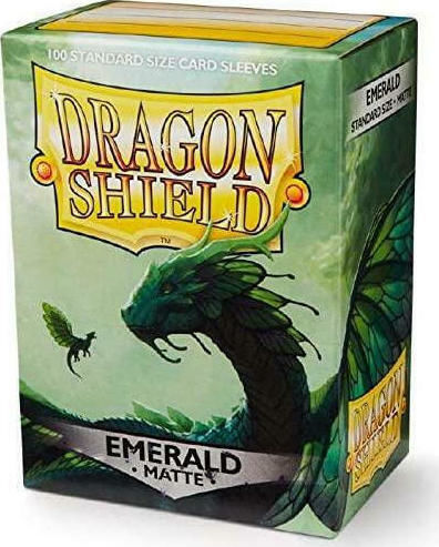 Dragon Shield Matte Sleeves - Emerald (100 Sleeves)