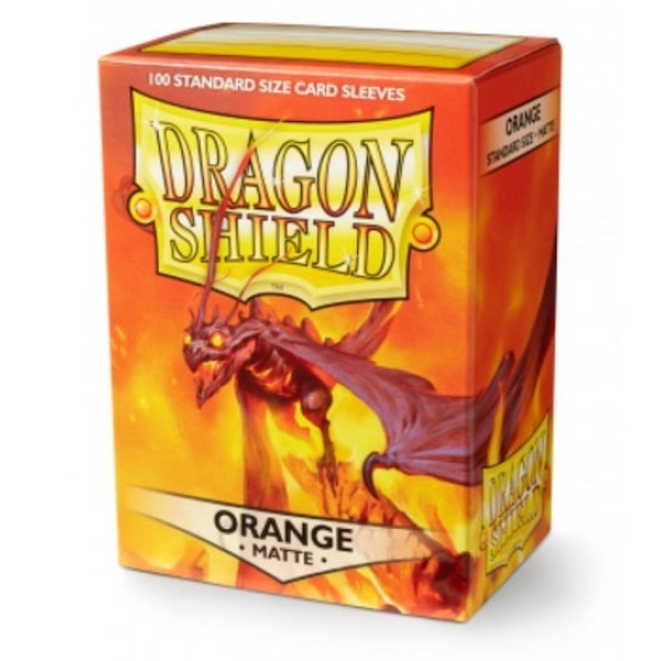 Dragon Shield Standard Sleeves - Matte Orange (100 Sleeves)