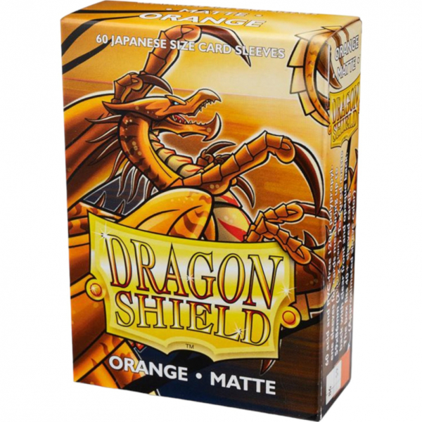 Dragon Shield Small Sleeves - Japanese Matte Orange (60 Sleeves)