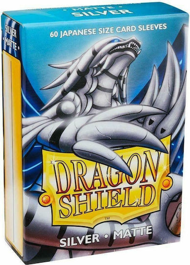 Dragon Shield Small Sleeves - Japanese Matte Silver (60 Sleeves)