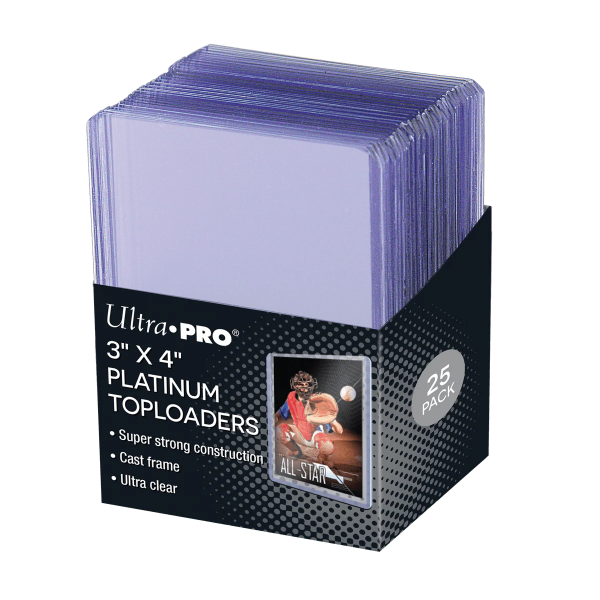 UP - 3" X 4" Ultra Clear Platinum Toploader 25ct
