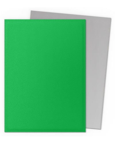 Dragon Shield Sleeves - Standard size - Matte Dual - Apple Green & Silver (100 Sleeves) Dragon Shield Sleeves - Standard size - Matte Dual - Apple Green & Silver (100 Sleeves) - Image 2