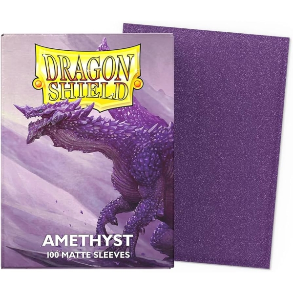 Dragon Shield Standard Matte Sleeves – Amethyst (100 Sleeves)