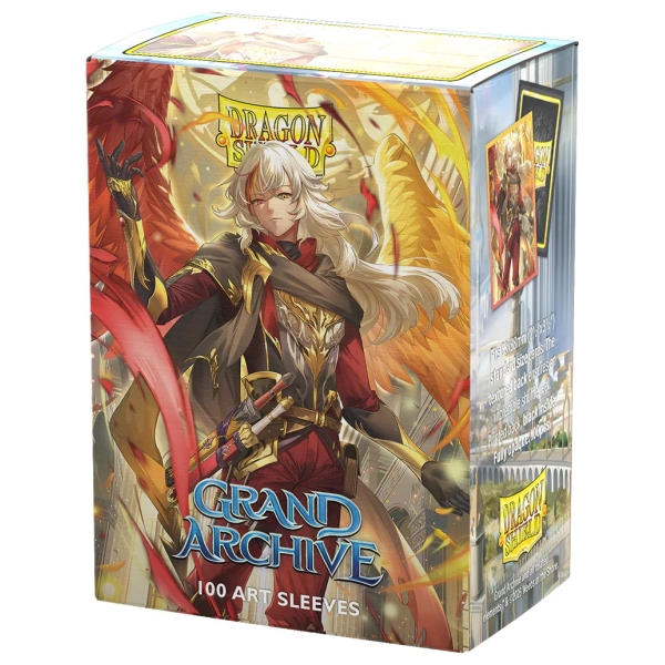 Dragon Shield Grand Archive License Standard Sleeves - Azrael, Archangel of Materia (100 Sleeves)