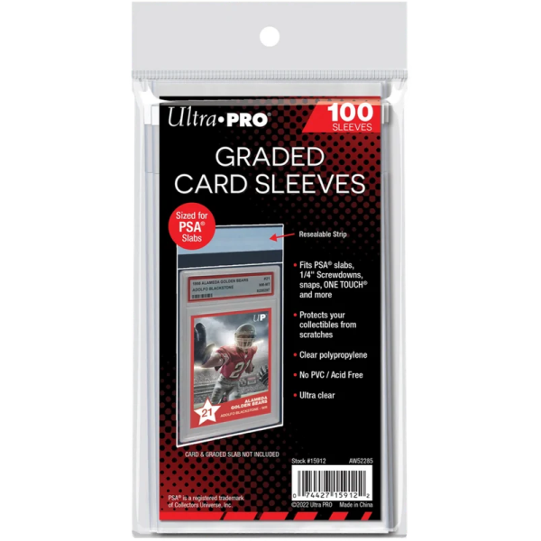 UP - Graded Card Sleeves Resealable for PSA (100 Sleeves)