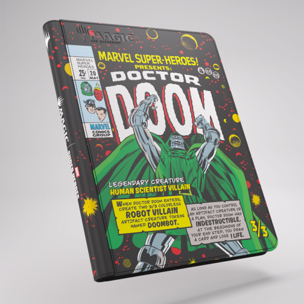 MTG | Marvel Super Heroes Zip- Up Album 18-Pocket - Doctor Doom/Spider-Man