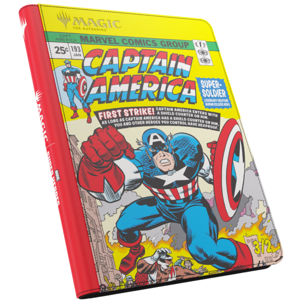 MTG| Marvel Super Heroes Zip- Up Album 18-Pocket - Captain America/Black Panther