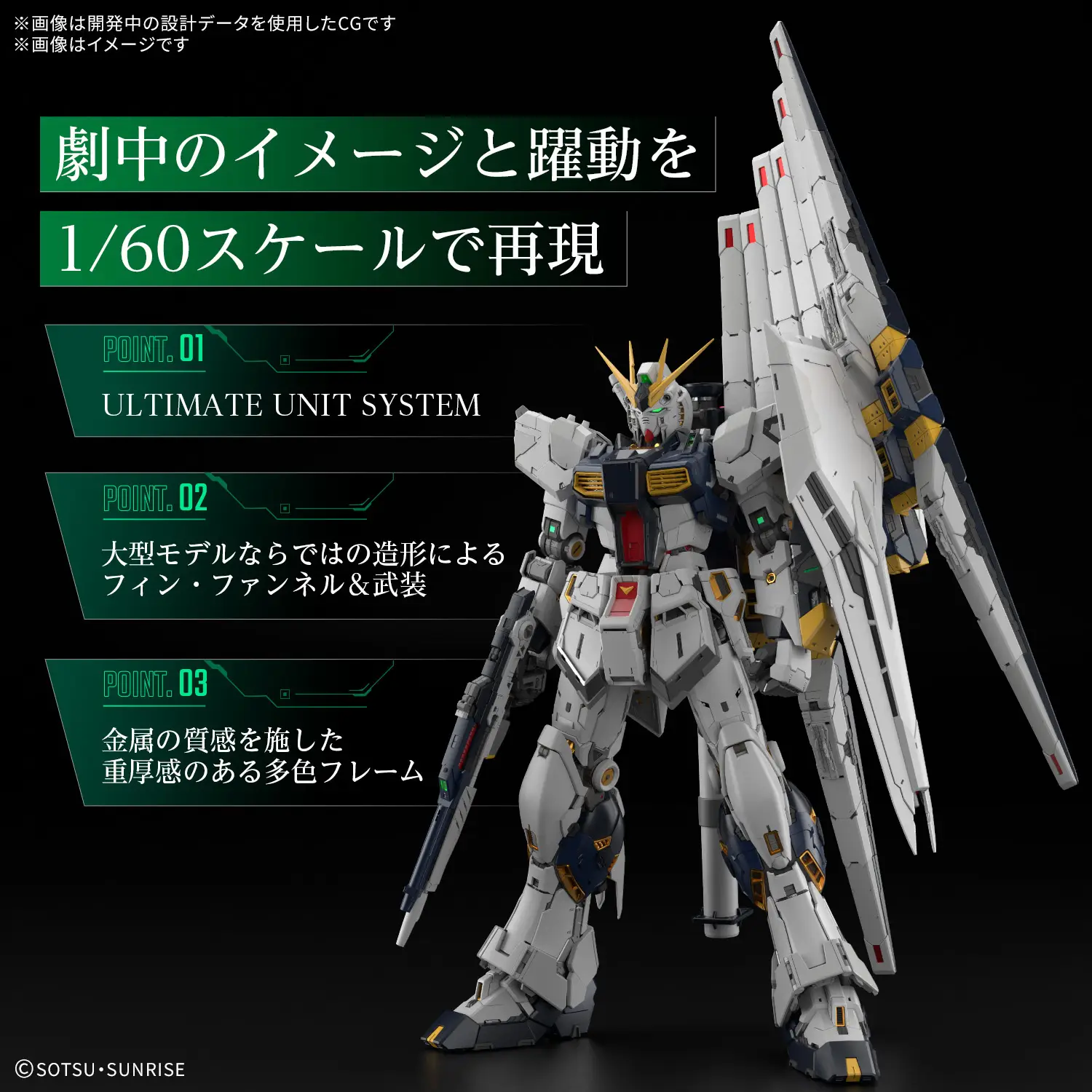 PG UNLEASHED 1/60 ν GUNDAM PG UNLEASHED 1/60 ν GUNDAM - Image 4