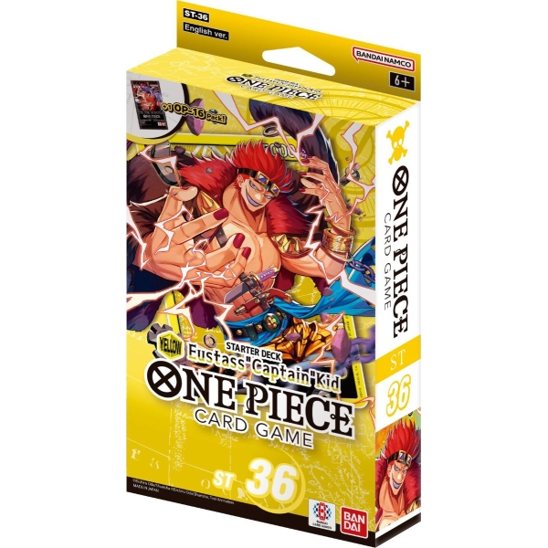 One Piece Card Game ST-36 Starter Deck - EN (YELLOW Eustass”Captain”Kid)