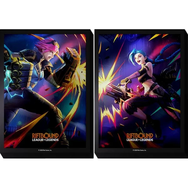 Riftbound: League of Legends TCG – Vendetta Art Sleeves: VI vs Jinx