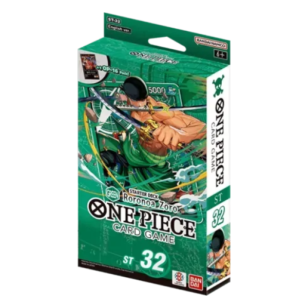 One Piece Card Game ST-32 Starter Deck - EN (GREEN Zoro)