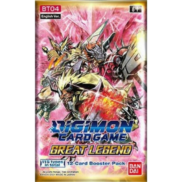 Digimon BT-04 Great Legend Booster Pack - EN Digimon BT-04 Great Legend Booster Pack - EN