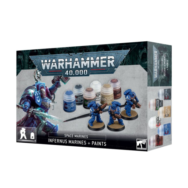Warhammer 40k Infernus Space Marines + Paints (ENG/SPA/PORT/LATV/ROM)